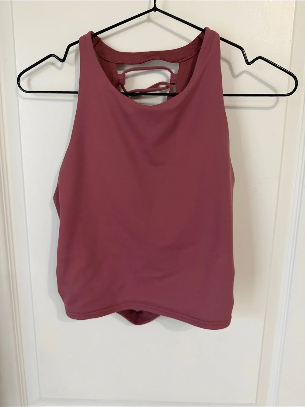 ALO Yoga Mauve Rose High-Neck Crop Tank